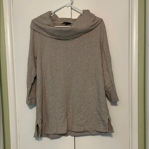 Women's taupe tunic sweatshirt